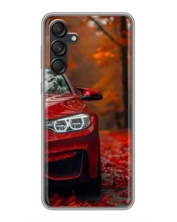 Чехол для Samsung Galaxy M55 5G с картинкой «Осенняя BMW M4»