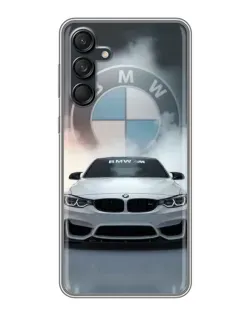 Чохол для Samsung Galaxy M55 5G з картинкою «BMW в білому диму»