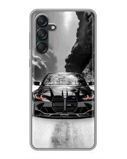 Чохол для Samsung Galaxy M55 5G з картинкою «BMW — акварельний дрифт»