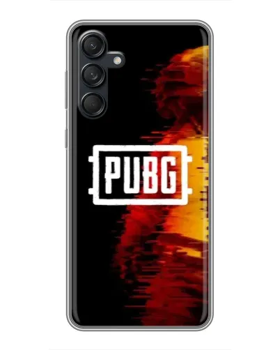 Чехол для Samsung Galaxy M55 5G с картинкой «Яркий логотип PUBG»