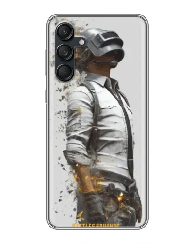 Чехол для Samsung Galaxy M55 5G с картинкой «PUBG — боец в пыли»