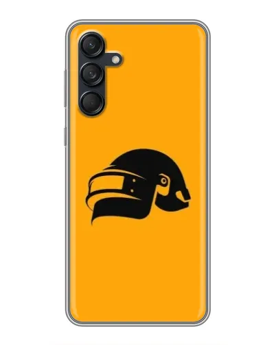 Чехол для Samsung Galaxy M55 5G с картинкой «PUBG — золотой шлем»