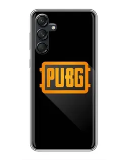 Чехол для Samsung Galaxy M55 5G с картинкой «PUBG — рамка лого»