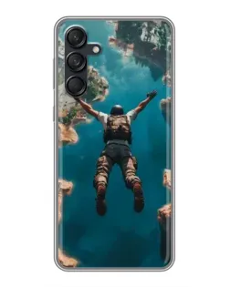 Чехол для Samsung Galaxy M55 5G с картинкой «PUBG — свободное падение»