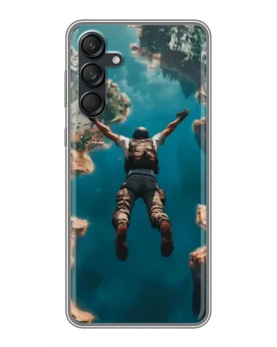 Чехол для Samsung Galaxy M55 5G с картинкой «PUBG — свободное падение»