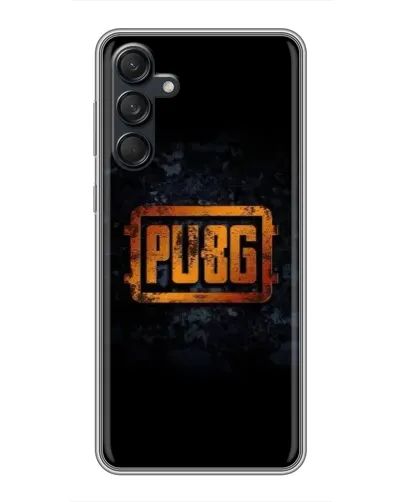 Чехол для Samsung Galaxy M55 5G с картинкой «PUBG — золотой логотип»