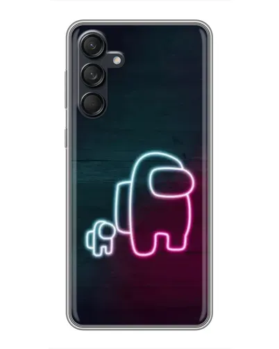 Чехол для Samsung Galaxy M55 5G с картинкой «Among Us неон-арт» Чехол для Samsung Galaxy M55 5G с картинкой «Among Us неон-арт»