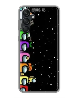 Чехол для Samsung Galaxy M55 5G с картинкой «Команда Among Us»