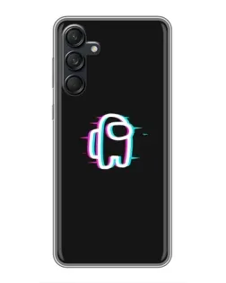 Чехол для Samsung Galaxy M55 5G с картинкой «Among Us неон»