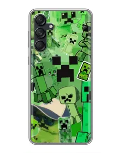 Чехол для Samsung Galaxy M55 5G с картинкой «Криперы Minecraft» Чехол для Samsung Galaxy M55 5G с картинкой «Криперы Minecraft»