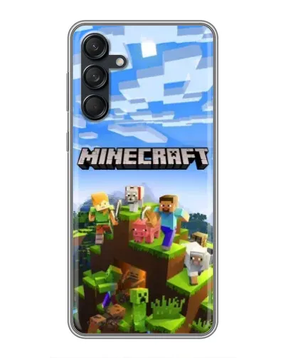 Чехол для Samsung Galaxy M55 5G с картинкой «Minecraft классический мир» Чехол для Samsung Galaxy M55 5G с картинкой «Minecraft классический мир»