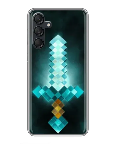 Чехол для Samsung Galaxy M55 5G с картинкой «Алмазный меч неон» Чехол для Samsung Galaxy M55 5G с картинкой «Алмазный меч неон»
