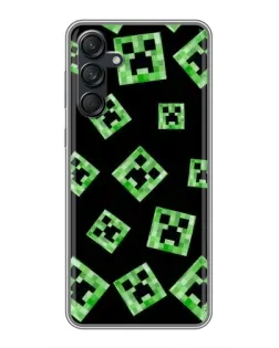 Чехол для Samsung Galaxy M55 5G с картинкой «Паттерн с криперами» Чехол для Samsung Galaxy M55 5G с картинкой «Паттерн с криперами»