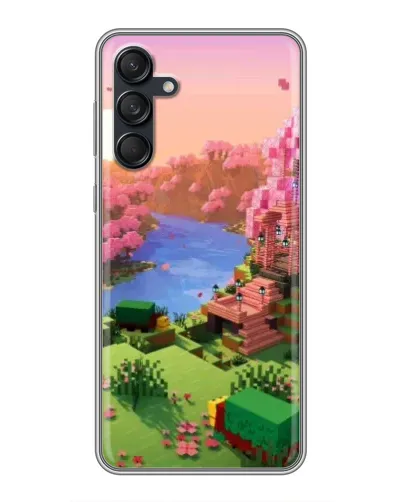 Чехол для Samsung Galaxy M55 5G с картинкой «Розовое дерево Minecraft» Чехол для Samsung Galaxy M55 5G с картинкой «Розовое дерево Minecraft»