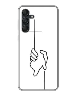 Чехол для Samsung Galaxy M55 5G с картинкой «Рука держит»