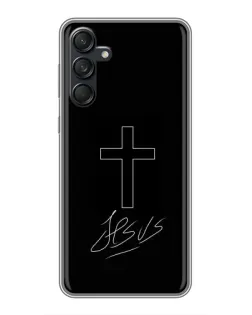 Чехол для Samsung Galaxy M55 5G с картинкой «Графический крест Jesus»