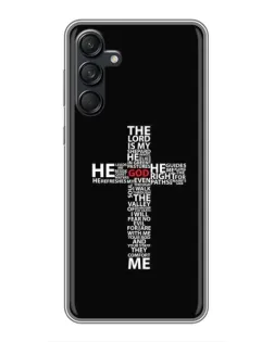 Чехол для Samsung Galaxy M55 5G с картинкой «Текстовый крест»