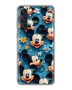 Чехол для Samsung Galaxy M55 5G с картинкой «Паттерн Микки и Минни»