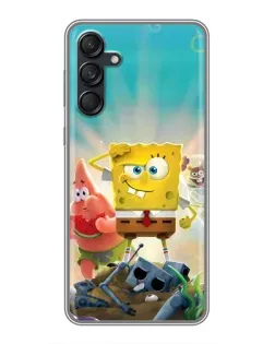 Чехол для Samsung Galaxy M55 5G с картинкой «Спанч Боб победитель»