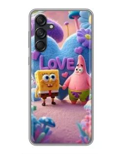 Чехол для Samsung Galaxy M55 5G с картинкой «Губка Боб Патрик»