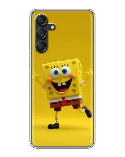 Чехол для Samsung Galaxy M55 5G с картинкой «Позитивный Губка Боб»