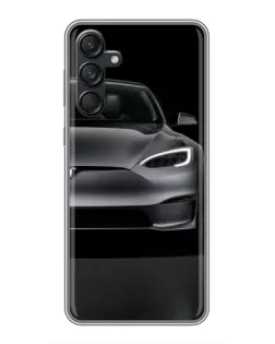 Чохол для Samsung Galaxy M55 5G з картинкою «Tesla Model S Look»