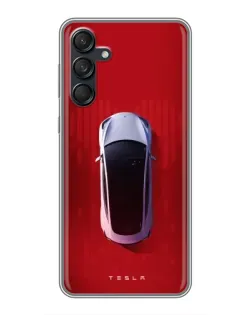 Чехол для Samsung Galaxy M55 5G с картинкой «Tesla Top View»