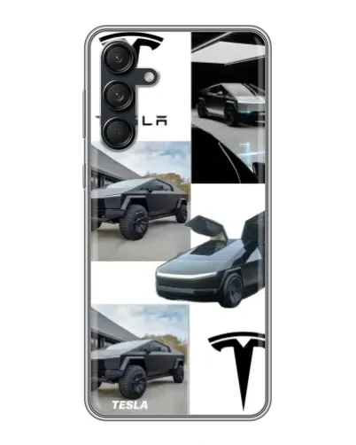 Чехол для Samsung Galaxy M55 5G с картинкой «Коллаж Cybertruck Tesla» Чехол для Samsung Galaxy M55 5G с картинкой «Коллаж Cybertruck Tesla»