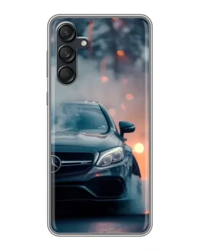 Чехол для Samsung Galaxy M55 5G с картинкой «Mercedes — ночной город» Чехол для Samsung Galaxy M55 5G с картинкой «Mercedes — ночной город»