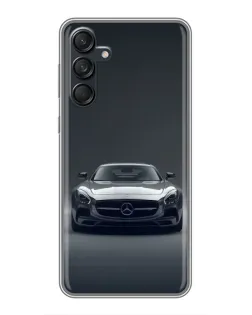 Чехол для Samsung Galaxy M55 5G с картинкой «Mercedes на черном»