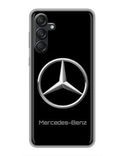 Чехол для Samsung Galaxy M55 5G с картинкой «Mercedes Silver Logo»