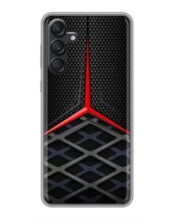 Чехол для Samsung Galaxy M55 5G с картинкой «Mercedes Carbon Grid»