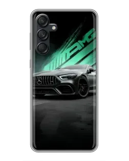 Чехол для Samsung Galaxy M55 5G с картинкой «Темный Mercedes AMG»