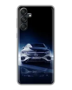 Чехол для Samsung Galaxy M55 5G с картинкой «Ночной Mercedes EQ»