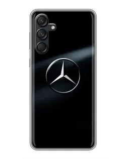 Чехол для Samsung Galaxy M55 5G с картинкой «Mercedes на металле»