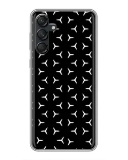 Чехол для Samsung Galaxy M55 5G с картинкой «Mercedes паттерн звезд»