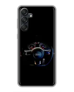 Чохол для Samsung Galaxy M55 5G з картинкою «Салон Audi — кермо»
