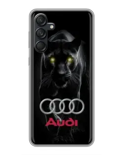 Чехол для Samsung Galaxy M55 5G с картинкой «Пантера и Audi»