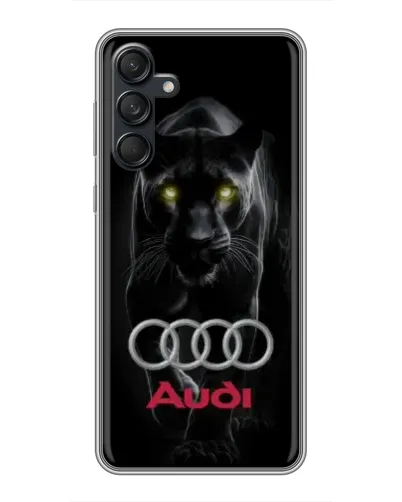 Чехол для Samsung Galaxy M55 5G с картинкой «Пантера и Audi»
