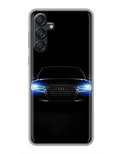 Чехол для Samsung Galaxy M55 5G с картинкой «Audi в неоне»