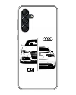 Чехол для Samsung Galaxy M55 5G с картинкой «Audi — контрастный дизайн»
