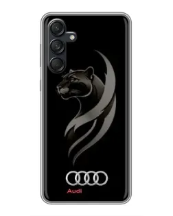Чехол для Samsung Galaxy M55 5G с картинкой «Графика — пантера и Audi»