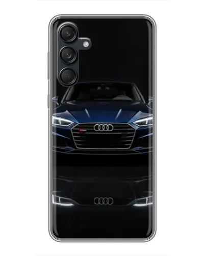 Чехол для Samsung Galaxy M55 5G с картинкой «Audi — ночное отражение»