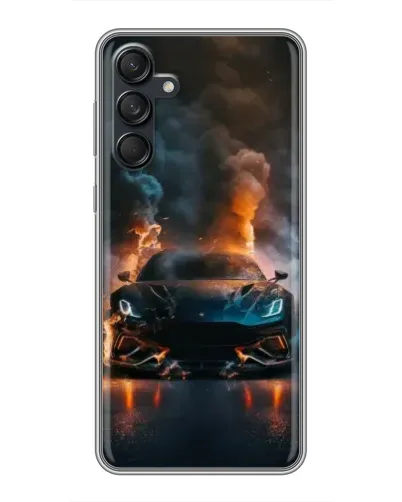 Чехол для Samsung Galaxy M55 5G с картинкой «Lamborghini дымная эстетика»