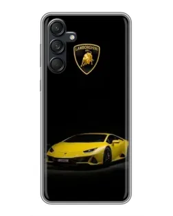 Чехол для Samsung Galaxy M55 5G с картинкой «Lamborghini желтый акцент»