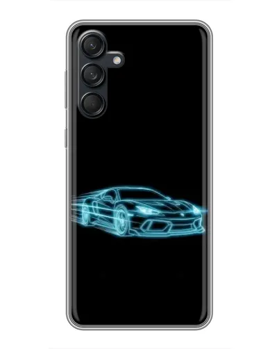 Чехол для Samsung Galaxy M55 5G с картинкой «Неоновый контур Lamborghini»