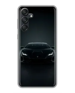 Чехол для Samsung Galaxy M55 5G с картинкой «Черный Lamborghini Aventador»