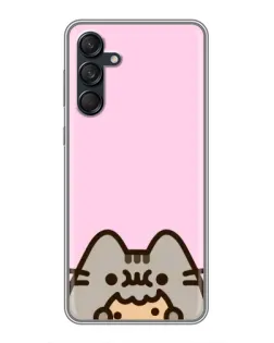 Чохол для Samsung Galaxy M55 5G з картинкою «Pusheen та печиво»