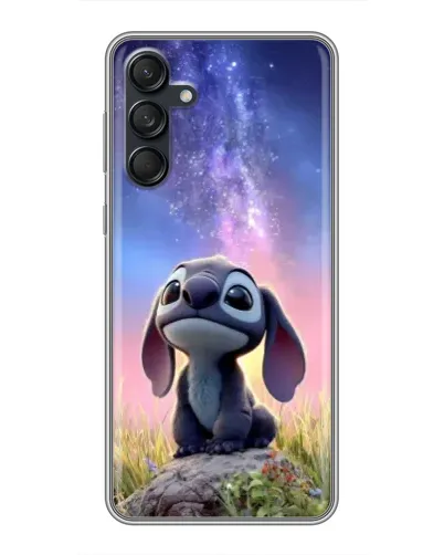 Чехол для Samsung Galaxy M55 5G с картинкой «Стич на рассвете»