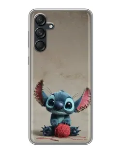 Чехол для Samsung Galaxy M55 5G с картинкой «Стич на коричневом фоне» Чехол для Samsung Galaxy M55 5G с картинкой «Стич на коричневом фоне»